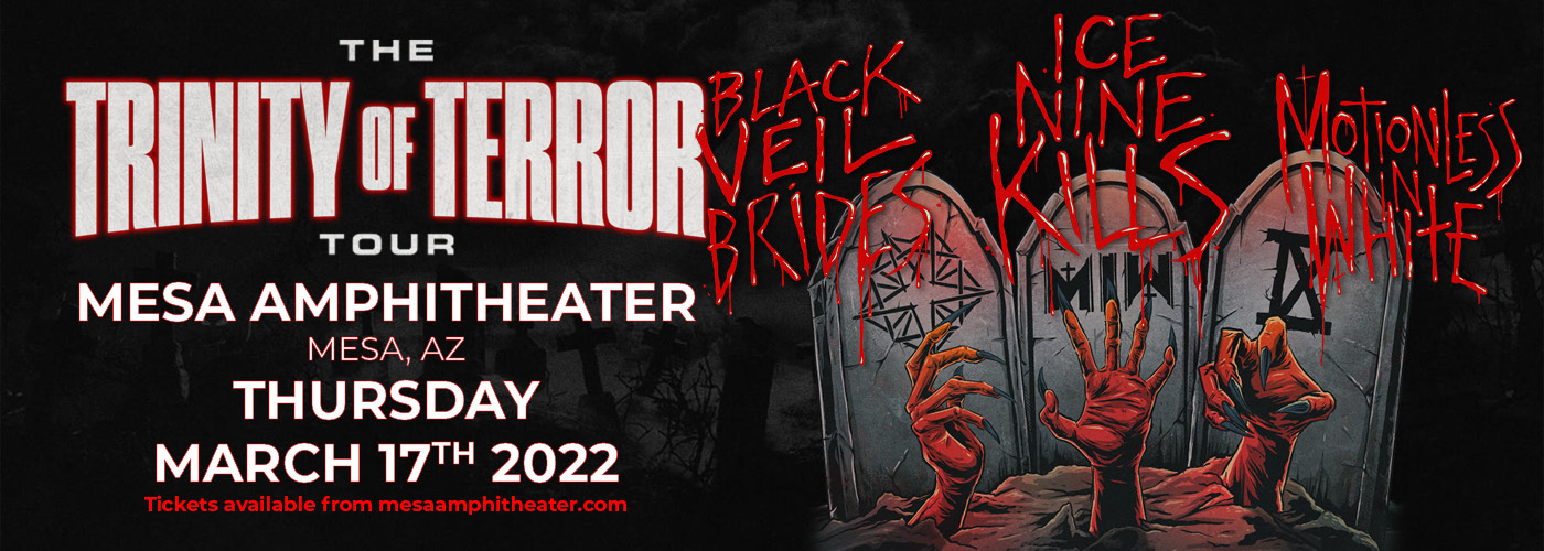 Trinity Of Terror Tour: Black Veil Brides, Motionless In White &amp; Ice Nine Kills