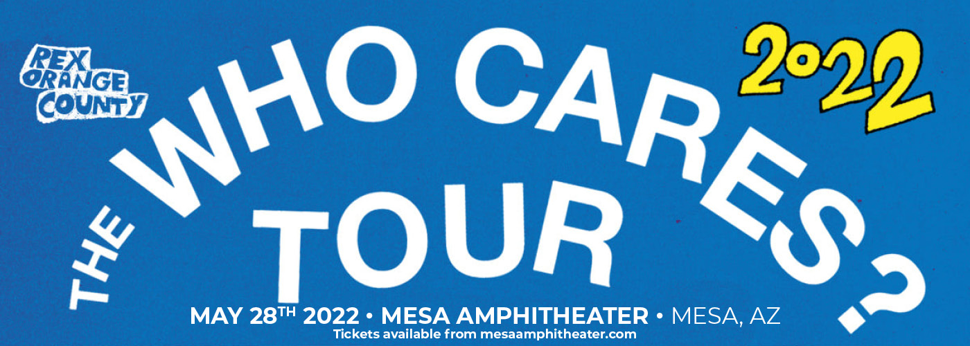 Rex Orange County: The Who Cares? Tour at Mesa Amphitheater