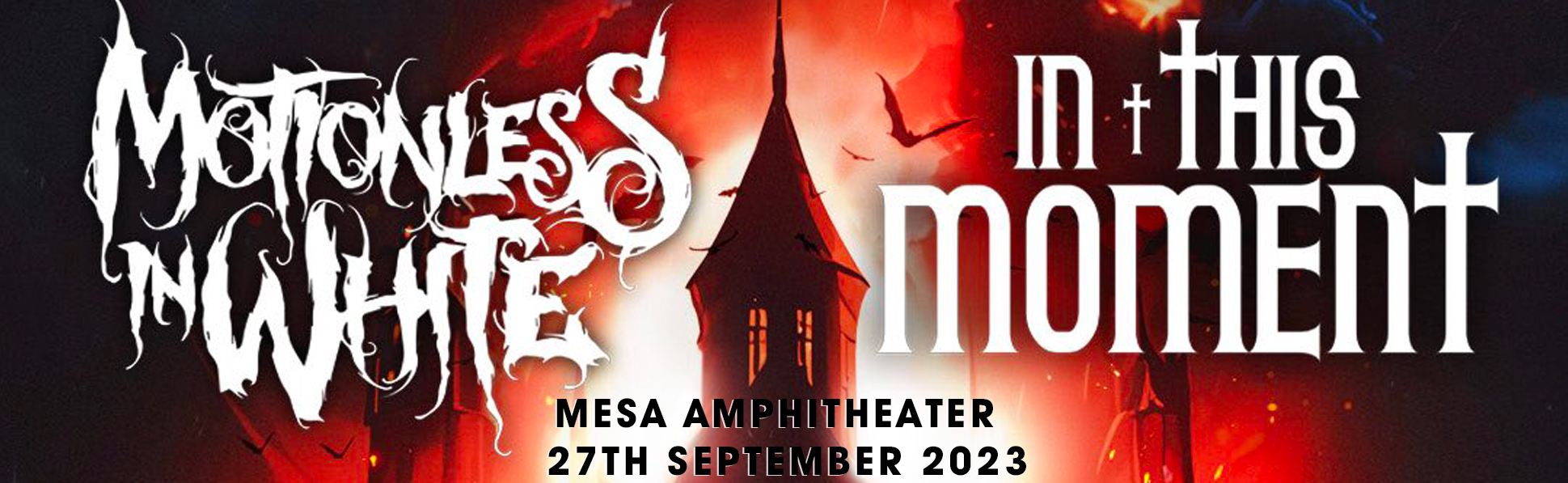 Motionless In White & In This Moment Tickets 27th September Mesa